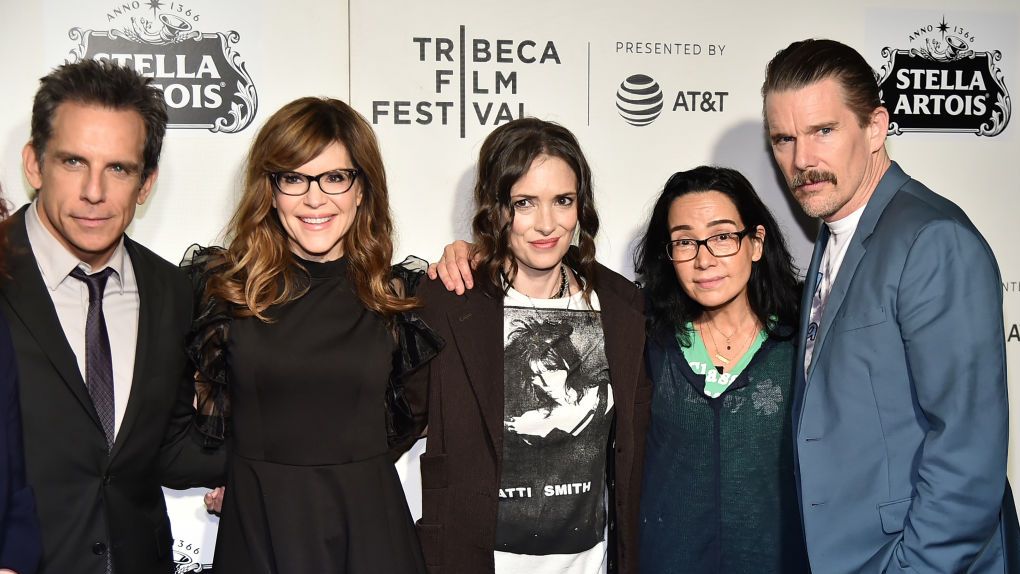"Reality Bites" 25th Anniversary - 2019 Tribeca Film Festival: Ben Stiller, Lisa Loeb, Winona Ryder, Janeane Garofalo and Ethan Hawke attend "Reality Bites" 25th Anniversary - 2019 Tribeca Film Festival at BMCC Tribeca PAC on May 04, 2019, in New York City. (Photo by Theo Wargo/Getty Images for Tribeca Film Festival)