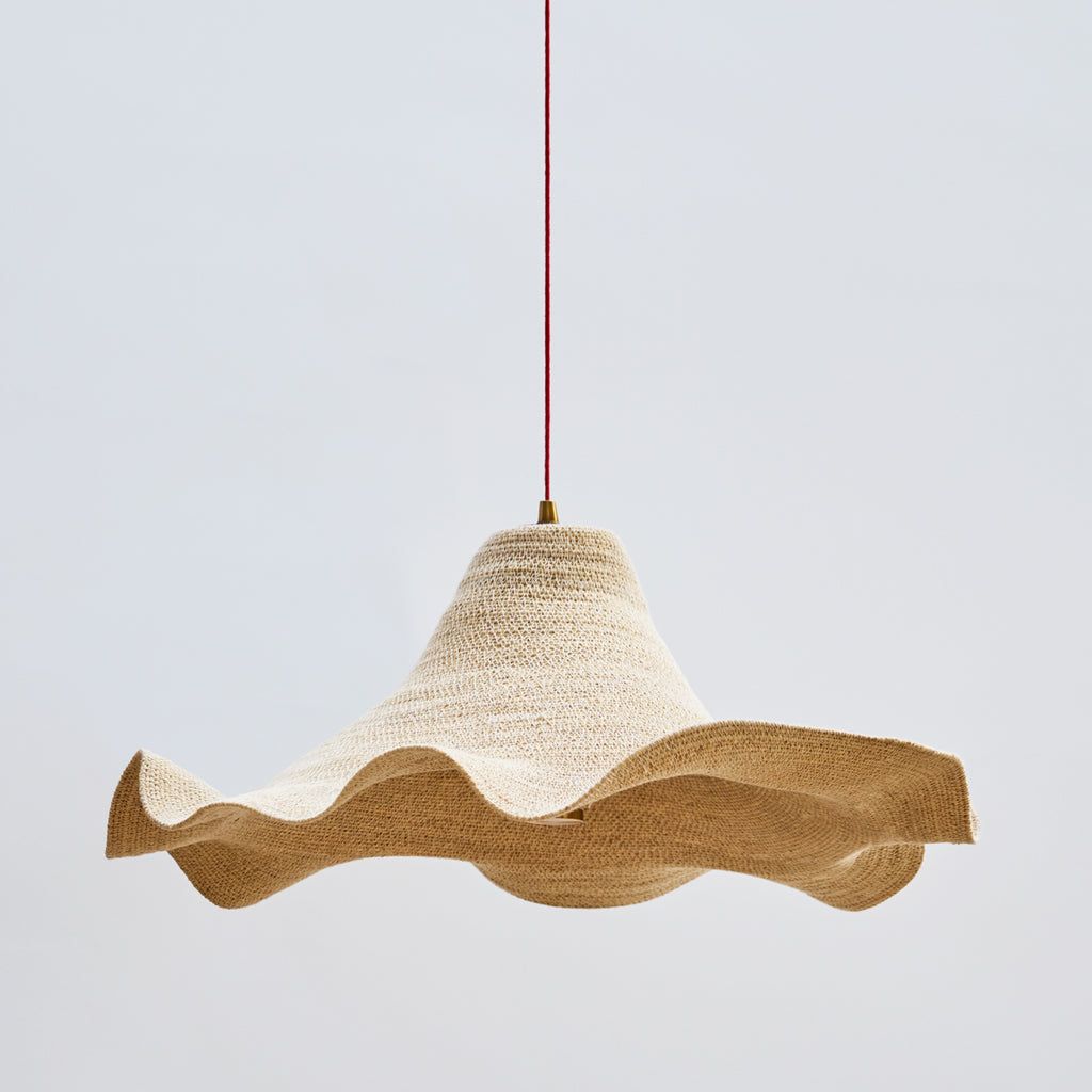 Wonky Basket Pendant Shade in Natural
