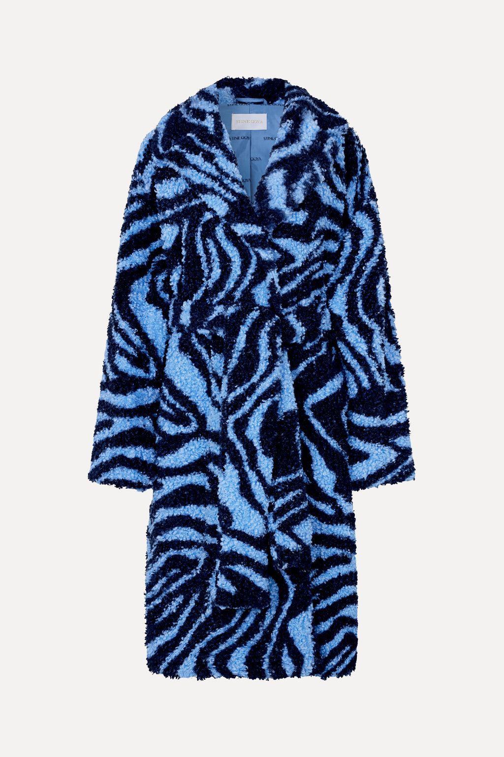 Bellflower Coat - Moir&amp;eacute;e Blue