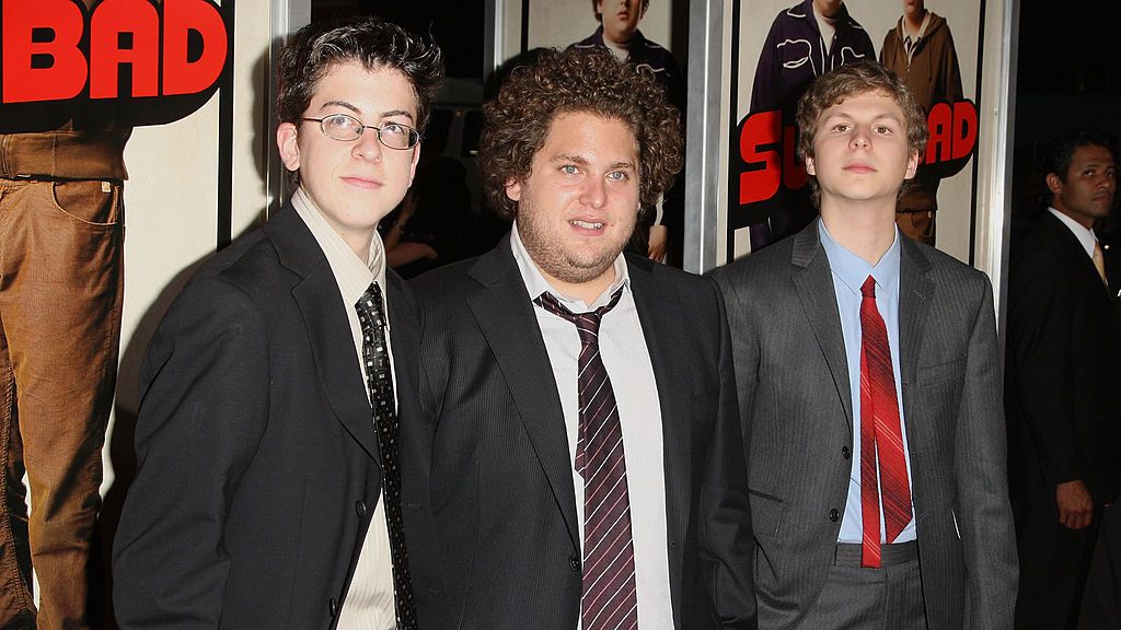 Actors Christopher Mintz-Plasse, Jonah Hill and Michael Cera arrive at the premiere of &amp;quot;Superbad&amp;quot; at Grauman's Chinese Theatre, 2007 in Hollywood, California.