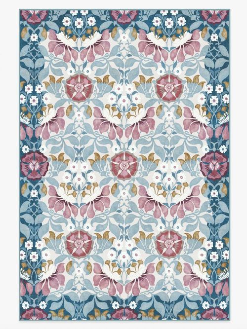 Persephone Ivory & Blue Rug