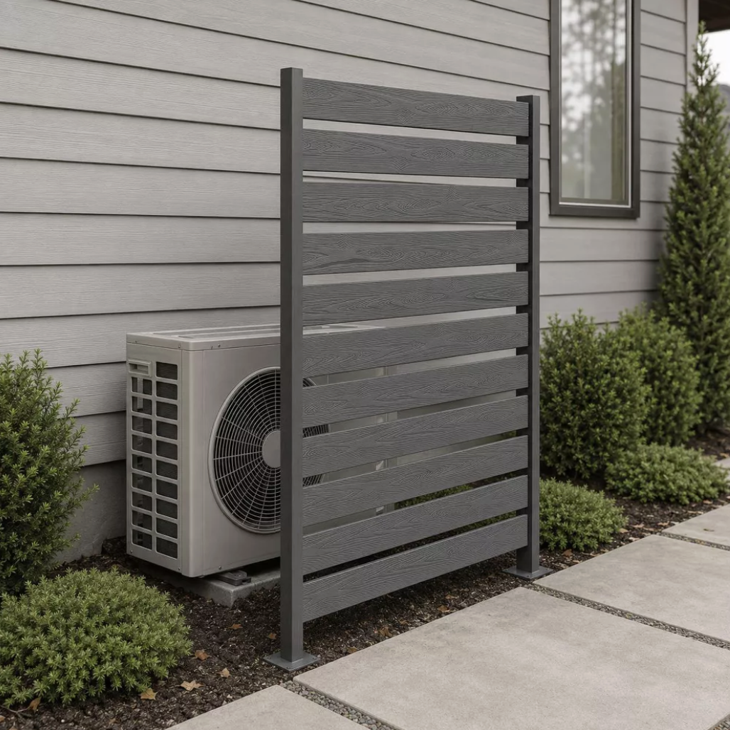 Outdoor Privacy Screen Fence for Backyard and Pool, Gray
