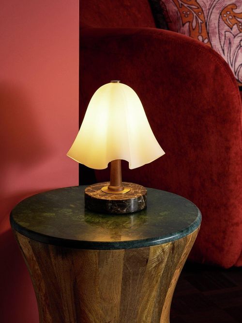 Glass Shade Table Lamp