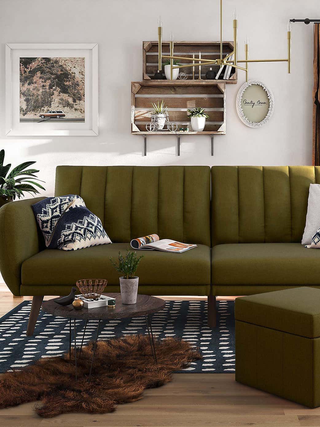 Dunelm , Brittany Linen Double Sofa Bed