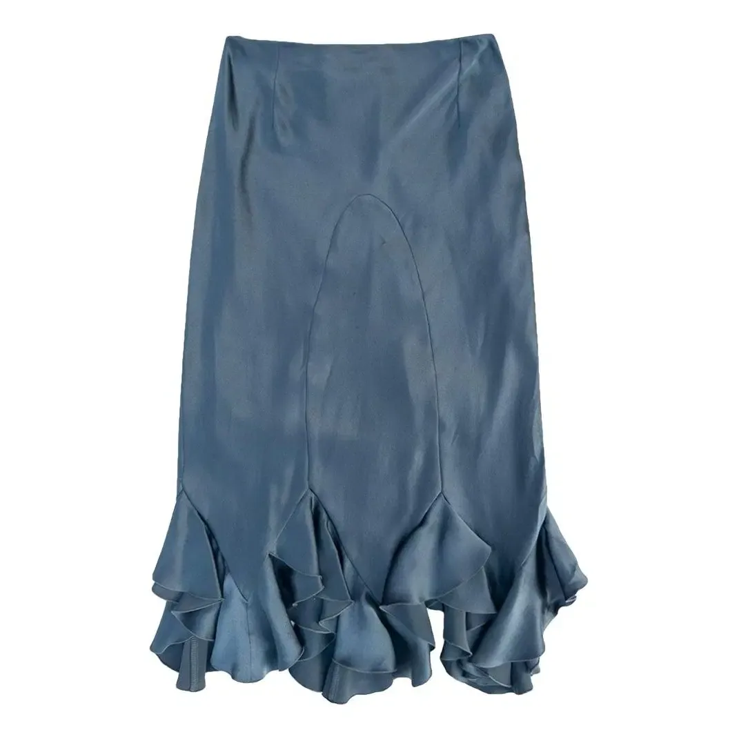 Chlo&amp;eacute;, Silk Mid-Length Skirt