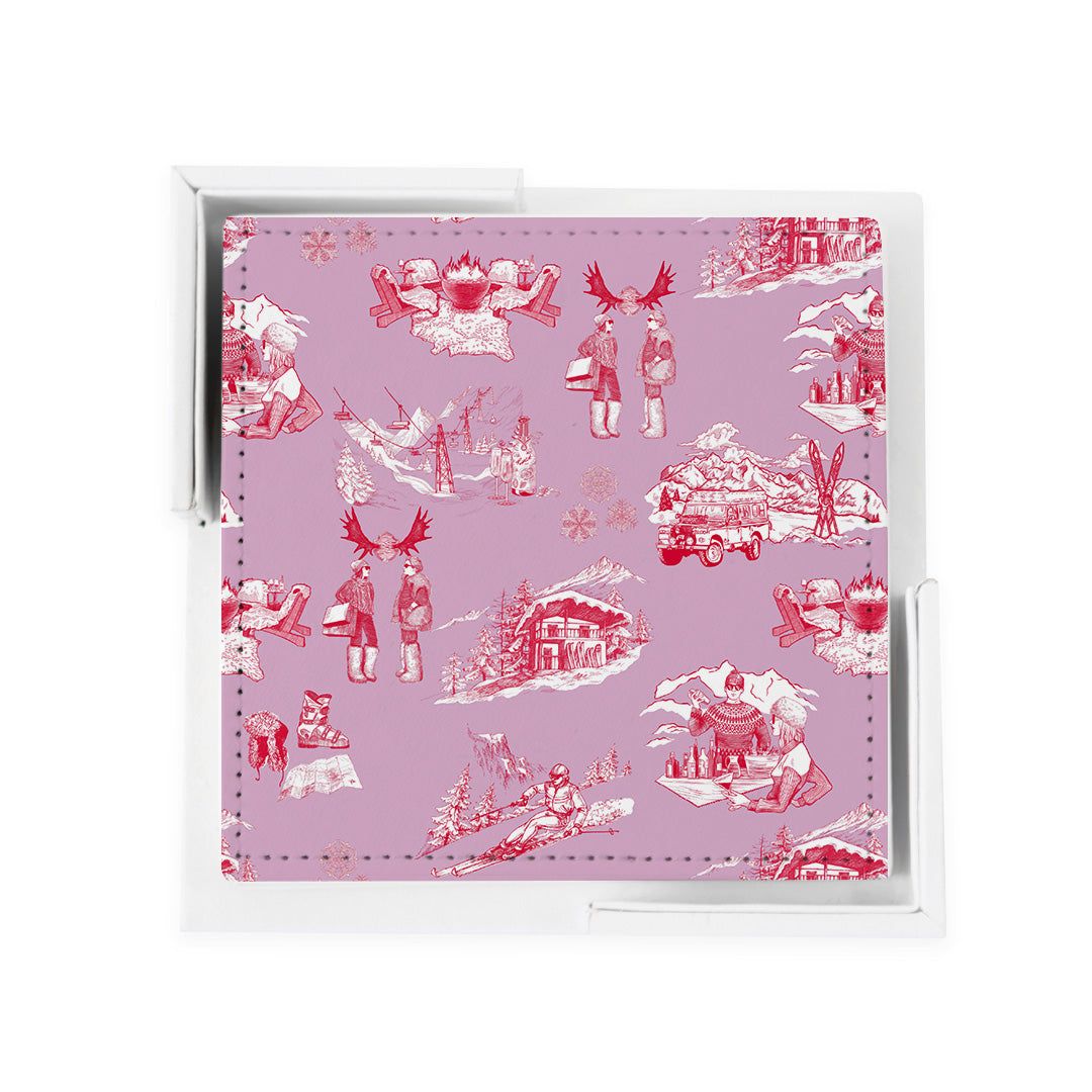 Apr&amp;egrave;s Ski Toile Coaster Set