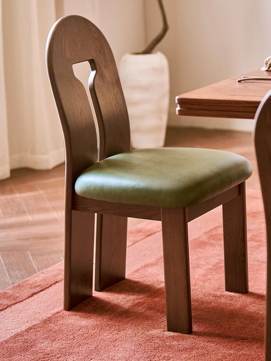 Castlery, Tan France Avan Leather Dining Chair