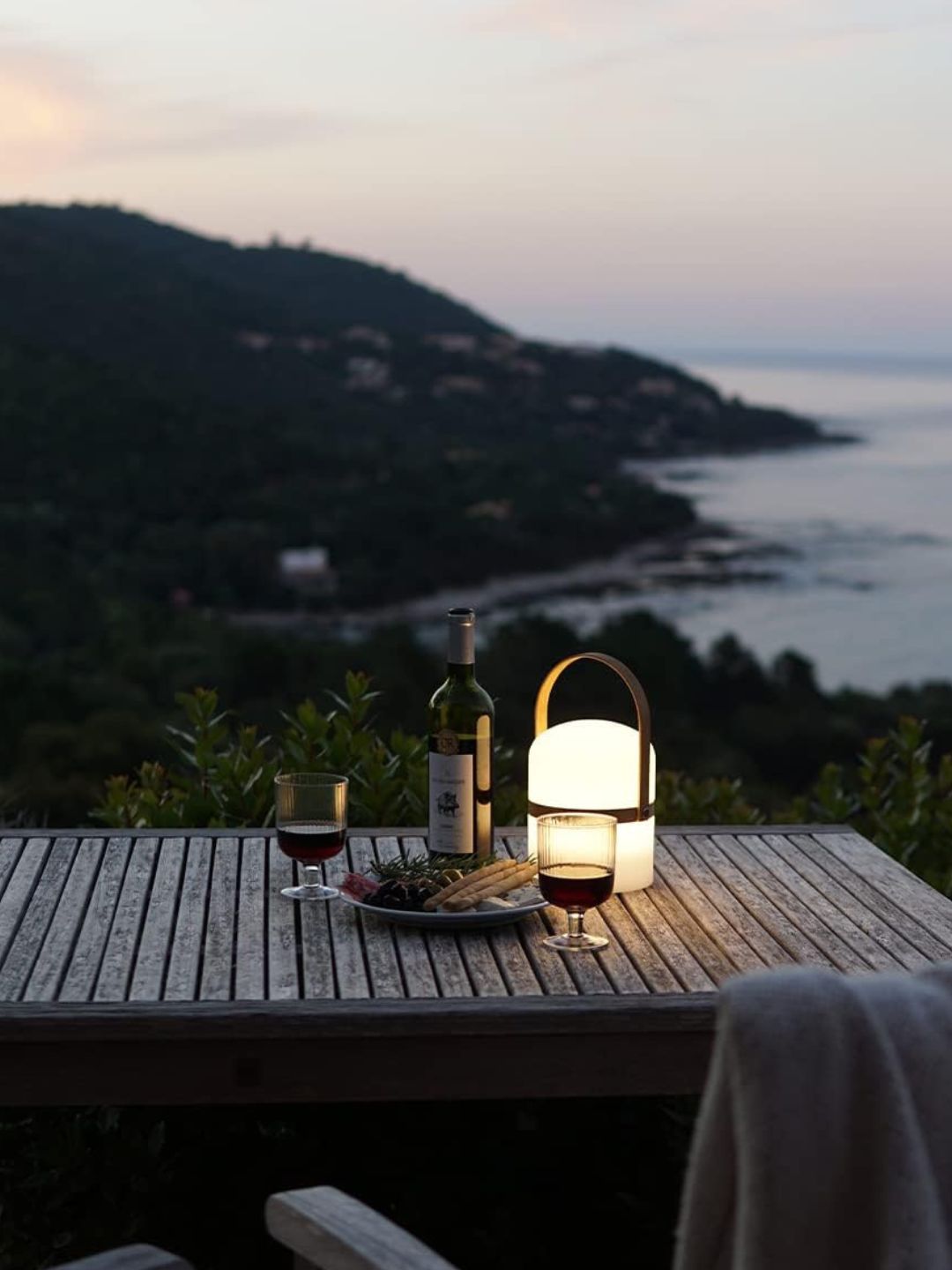 LUUK LIFESTYLE, Luuk Lifestyle Large Lantern for Outdoor in Scandinavian Design, Decor for Bedroom, Kitchen, Terrace, in Terracotta