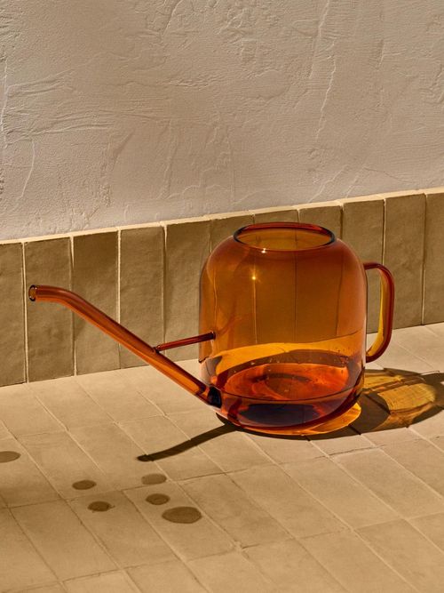 Glass watering can
