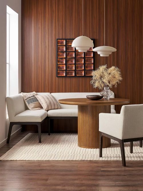 Elliot Performance Fabric L-Shaped Banquette