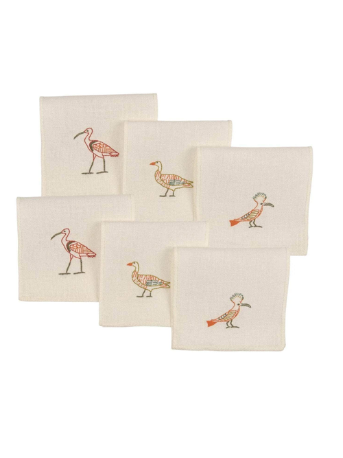 Birdlife Cocktail Napkins (Set of 6)