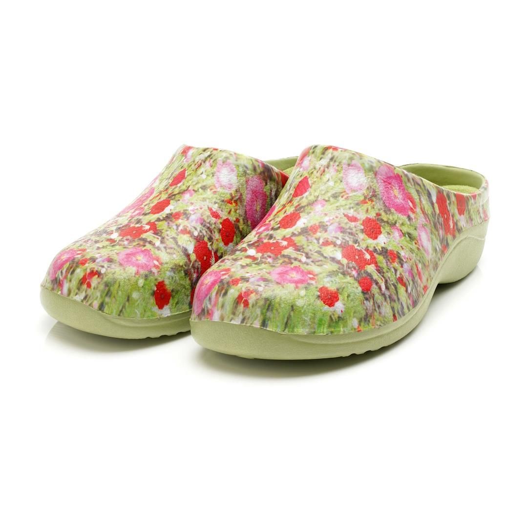Women's Classic Garden Clogs Poppy Explosion