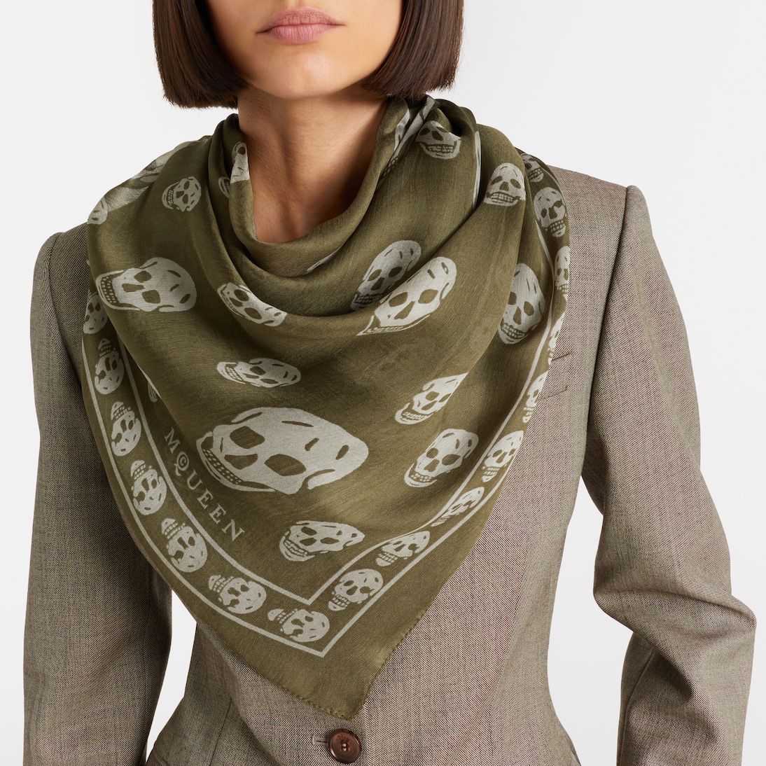 Skull Silk Scarf