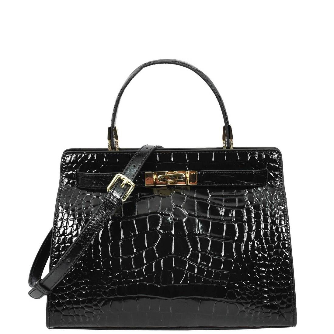 House of Leather Croc Print Camille Bag