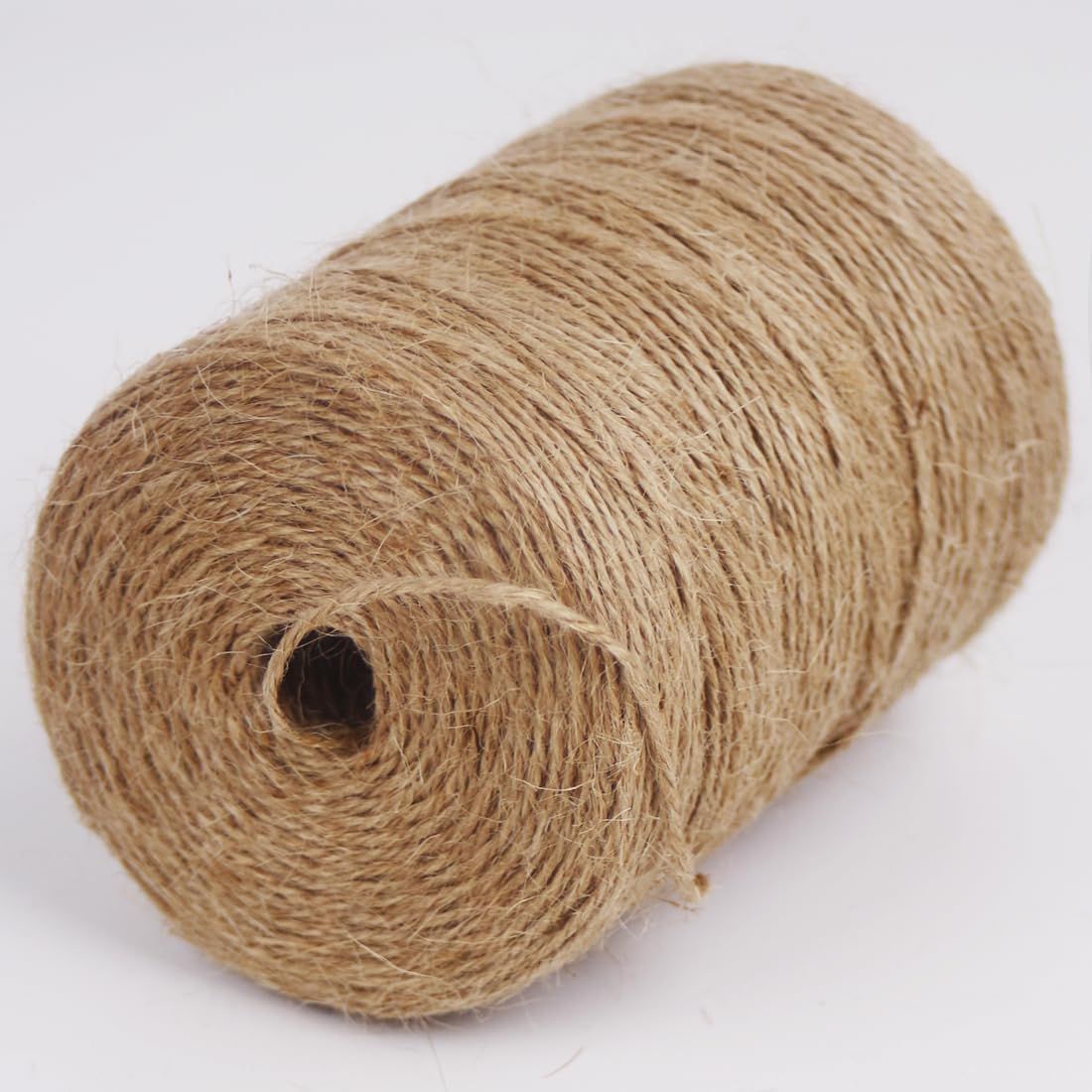 Perkhomy Natural Jute Twine 600 Feet Long Twine String for Crafts Gift Wrapping Packing Gardening Crochet Knitting Macrame Decor (brown 2mm * 600feet)