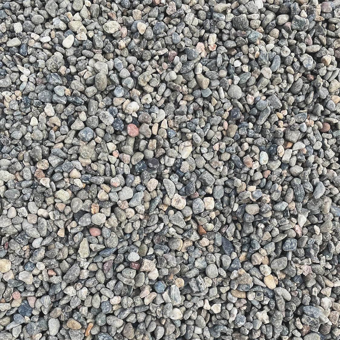 40 Lbs Grey Pea Gravel - Landscape Rocks - Drainage Rock - Gardening - Average Size 3/8 Inch - 1/4 Inch Stone