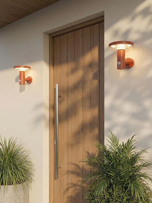 Outdoor Metal Led Solar Wall Light Sulivan