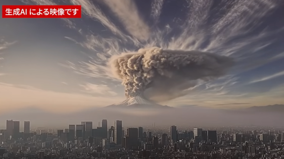 See what would happen to Tokyo if Mount Fuji erupted 'without any