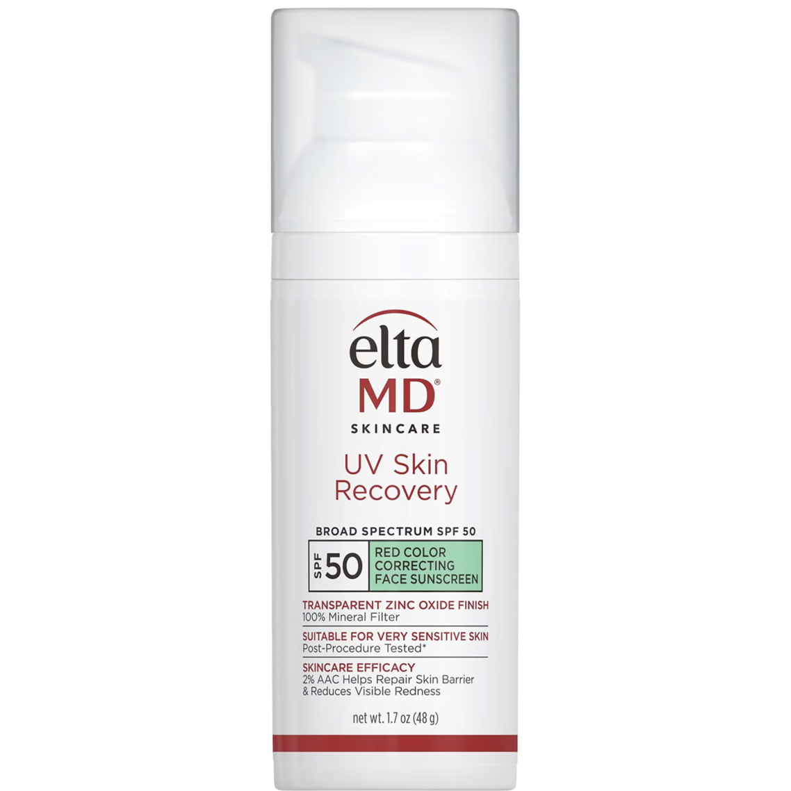 EltaMD, UV Skin Recovery Red Color Correcting Green Tint SPF 50