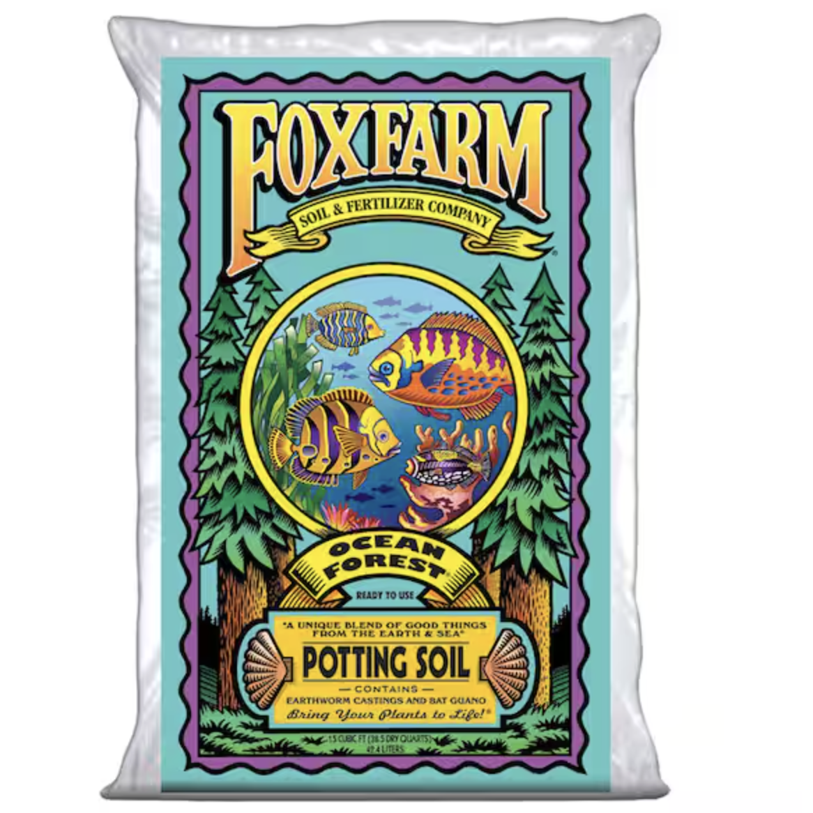 A bag of potting soil