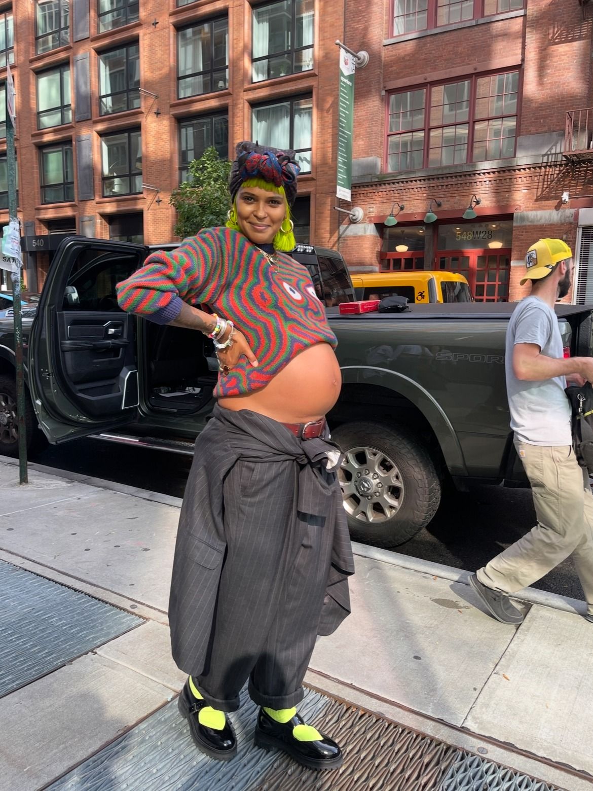 Crystal Anderson shows off her style while pregnant with Jack