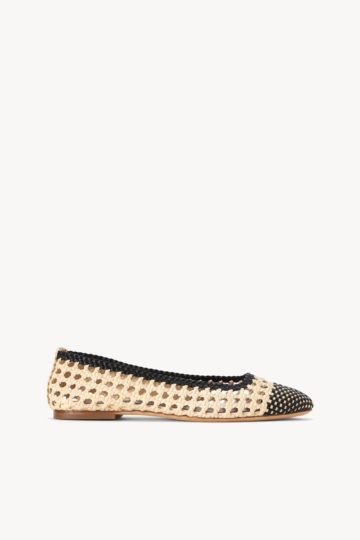 Nell Crochet Ballerina | Cream Black - Cream Black / 35