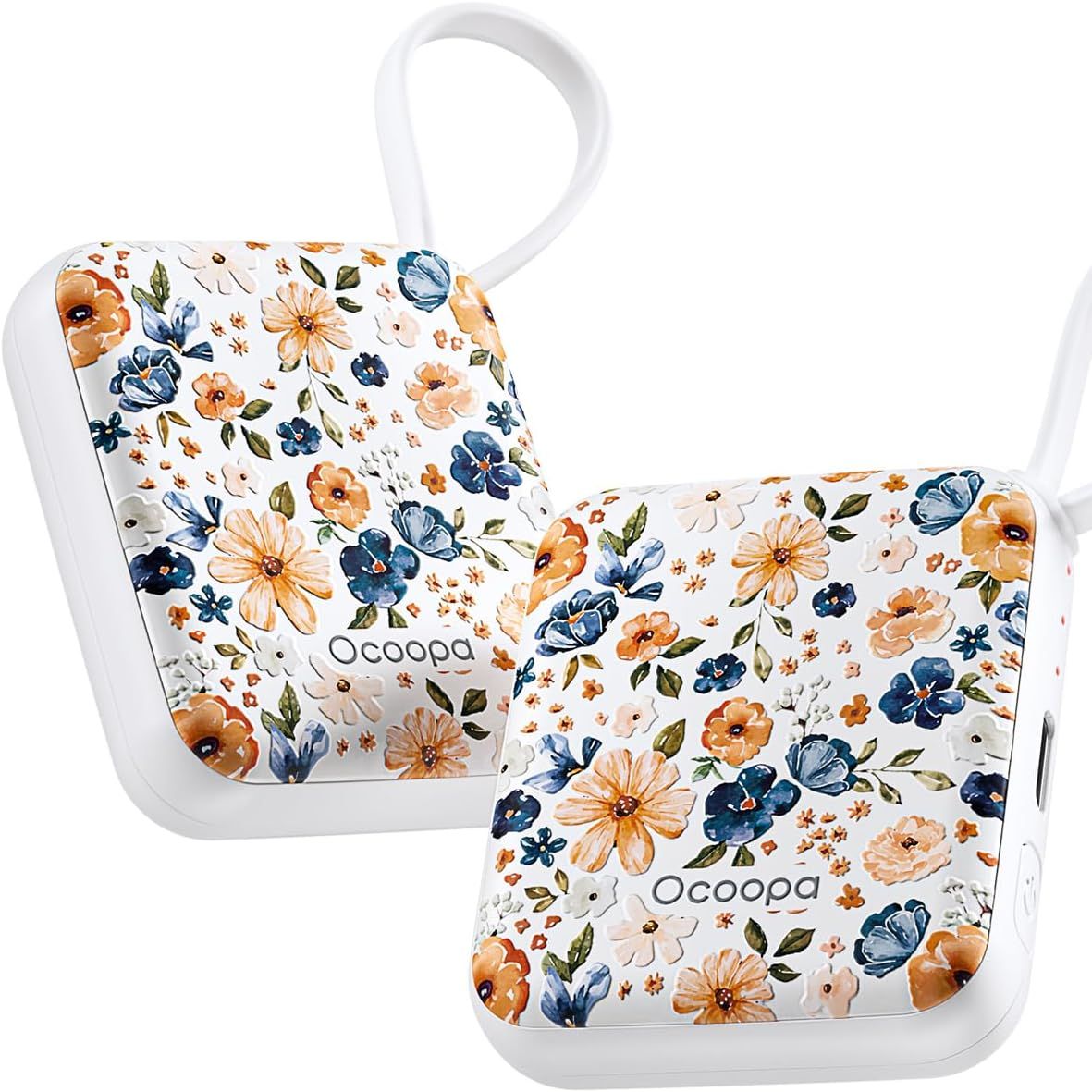 Ocoopa Hand Warmers Rechargeable, Smart Temp Control 7h*2 Long Safe Heat, Ultra Slim, Pocket-Size Design That Fits Gloves, Gifts for Women, Outdoor, Office, Commute (ut5 Nano)