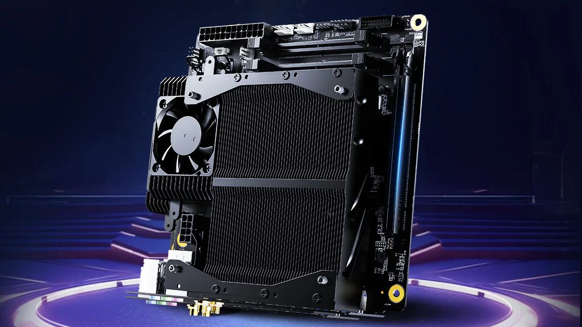 This odd but surprisingly well-priced mini ITX motherboard This odd but surprisingly well-priced mini ITX motherboard