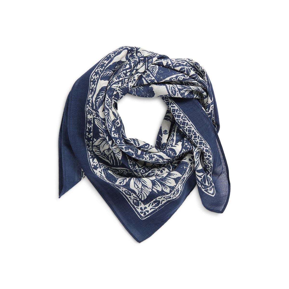 Faherty, Botanical Block Square Scarf