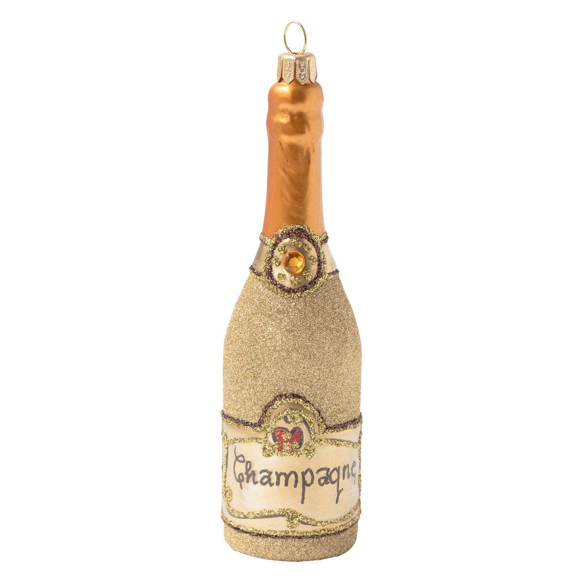 Golden Champagne Ornament