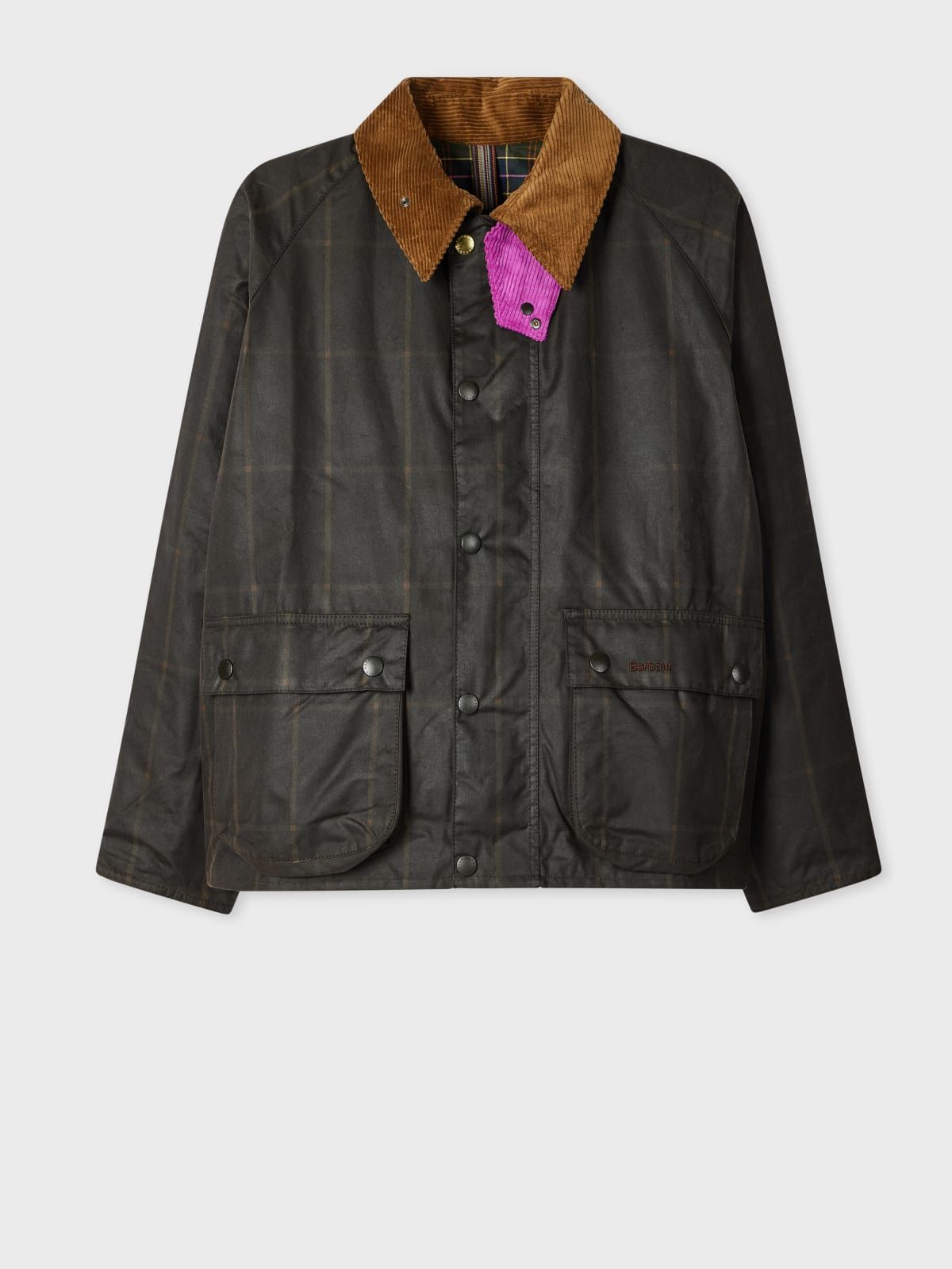 Paul Smith Loves Barbour - Windowpane Transport Wax Jacket - Xs