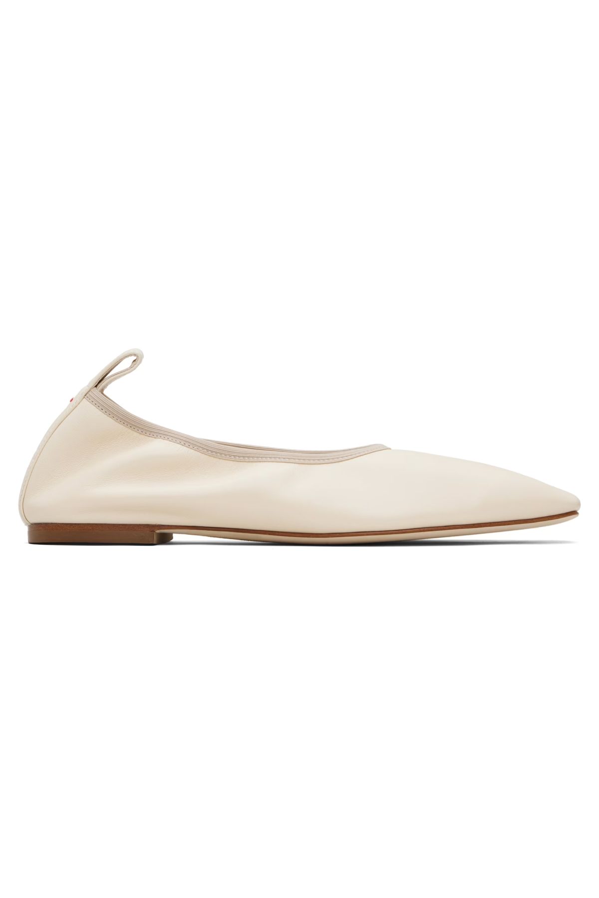 Aeyde, Beige Nomi Ruched Ballerina Flats