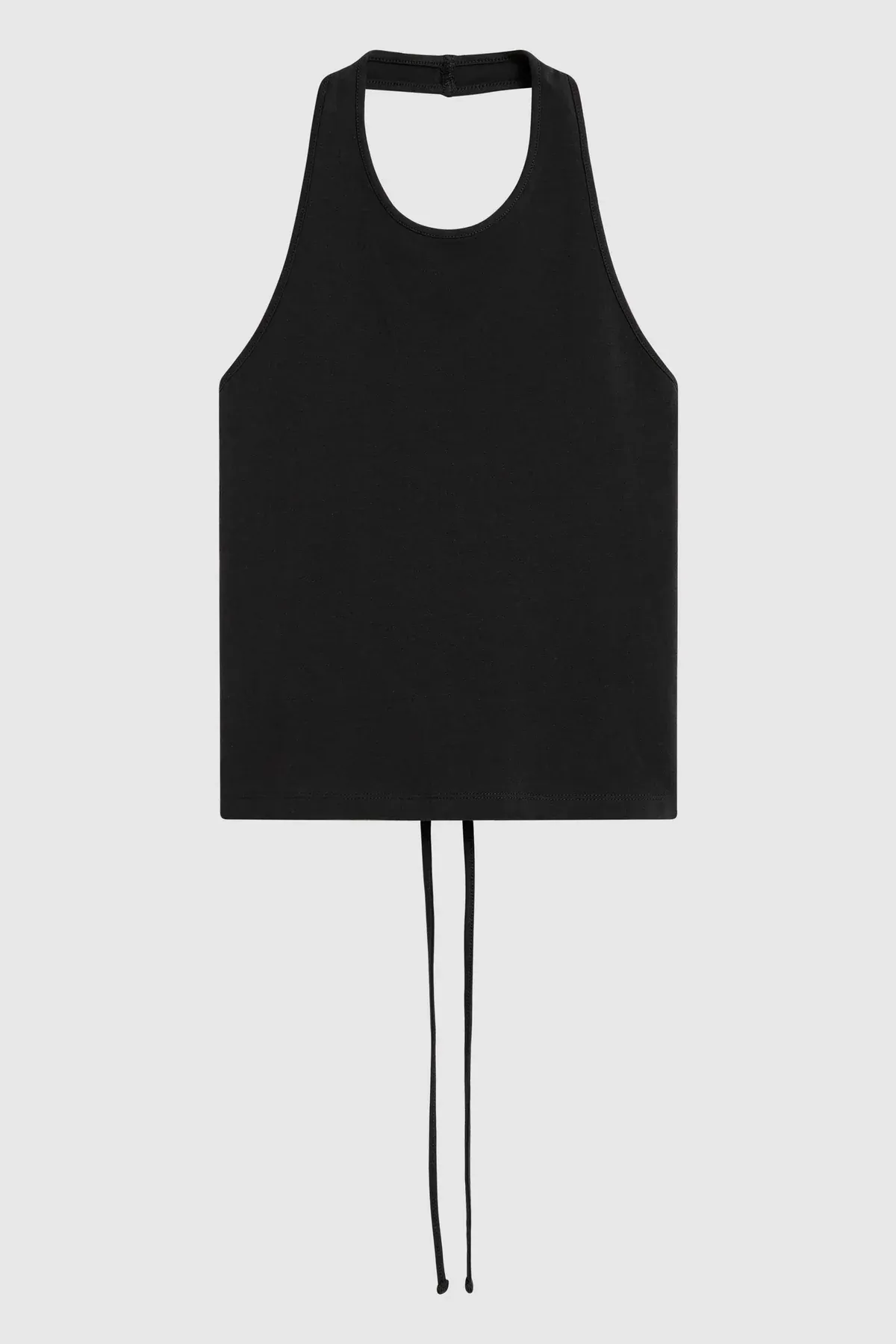 St. Agni, Soft Jersey Halter Top - Jet Black