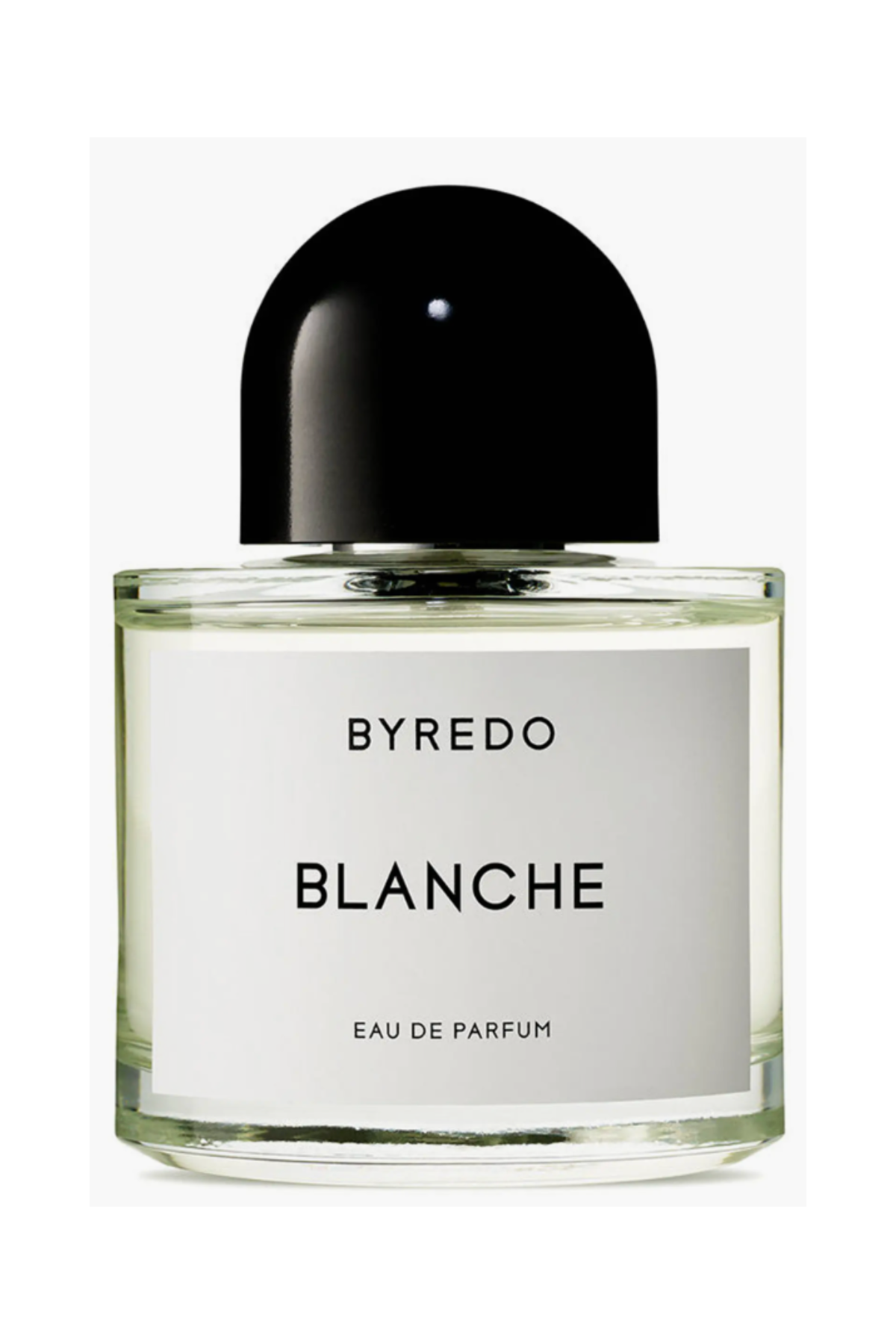 Byredo perfume bottle with a black top