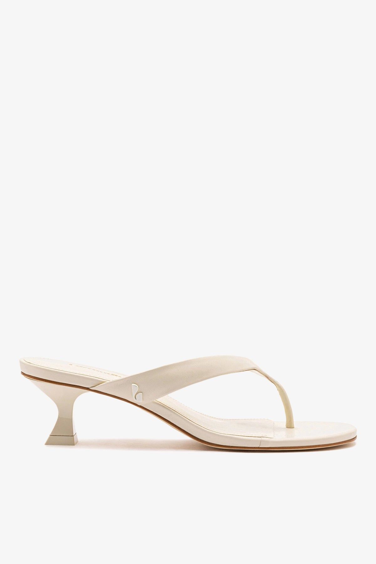 Gaia Low in Ivory Leather