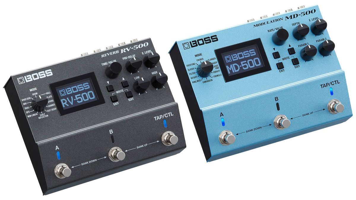 Boss unveils RV-500 Reverb and MD-500 Modulation pedals