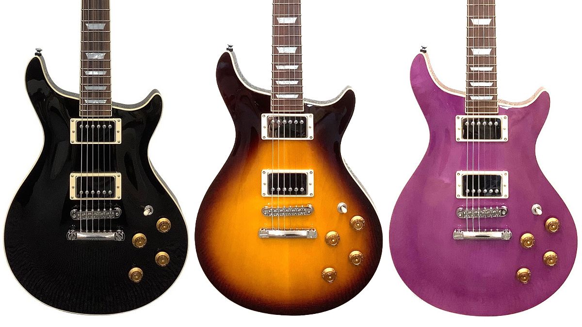 ギター b3 guitars SL-K Brock Burst b3 unveils new SL-K double-cut in a cornucopia of finishes