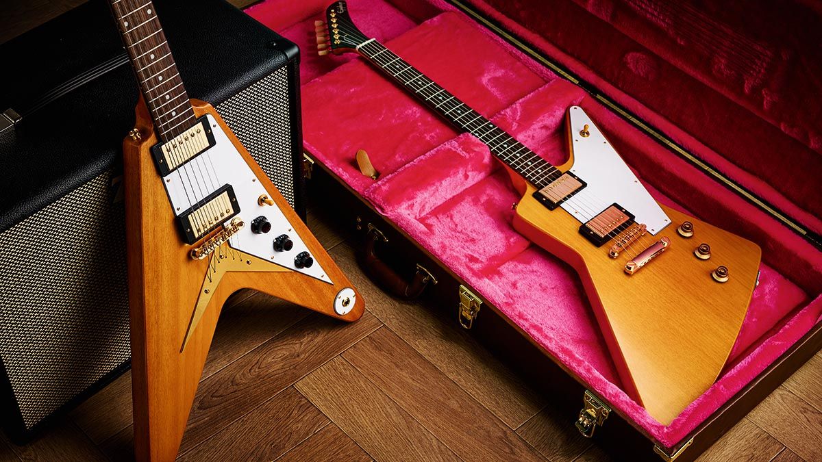 ギター EPIPHONE korina FLYING V Epiphone 1958 Korina Flying V Electric Guitar (with Case)