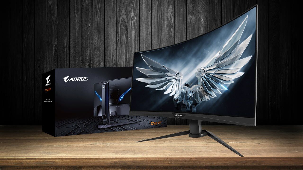 中古動作品■AORUS CV27F AORUS CV27F | GIGABYTE 27インチ フルHD 曲面 ゲーミング