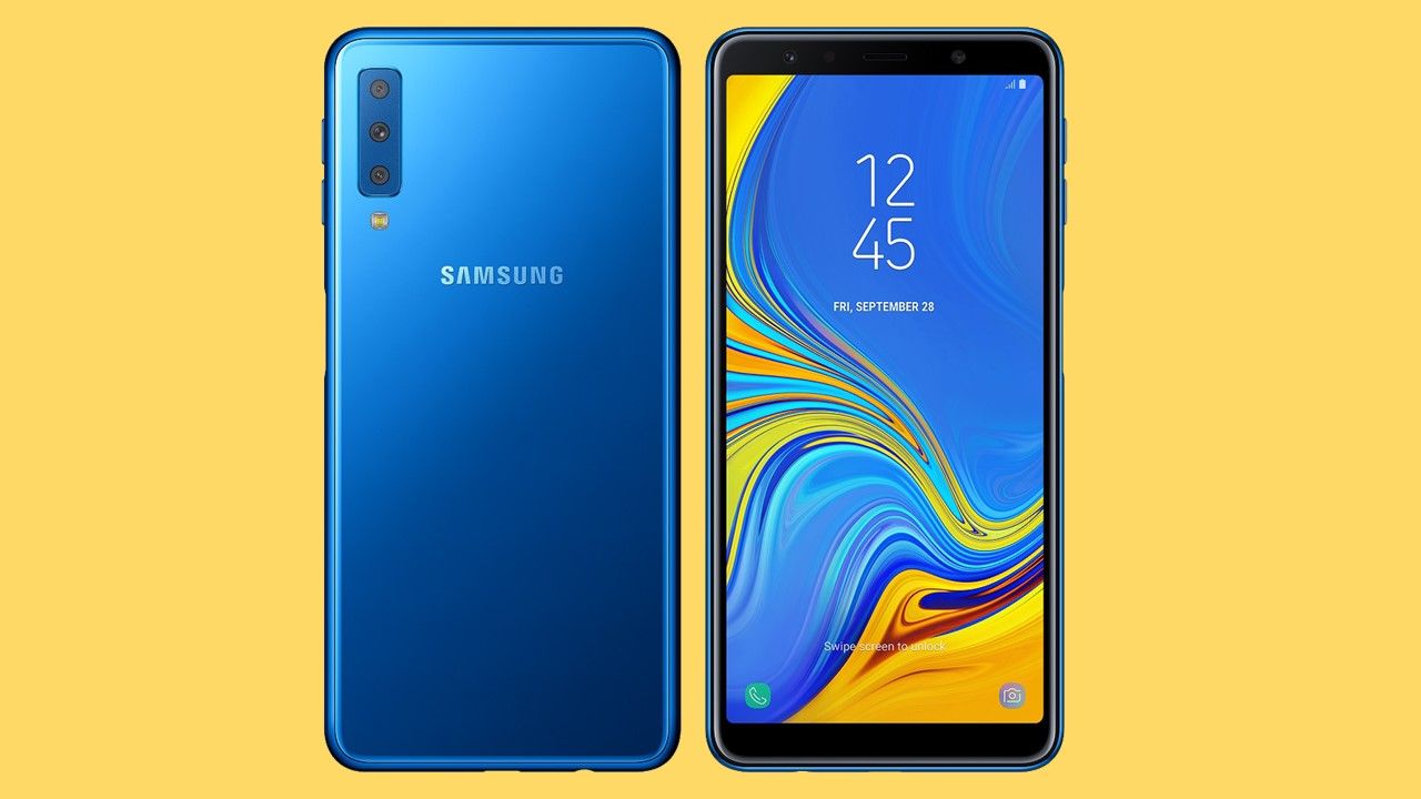 Galaxy A7 ゴールド トリプルカメラ GALAXY A7」 ゴールド 割と美品になります SIMフリー 有機EL
