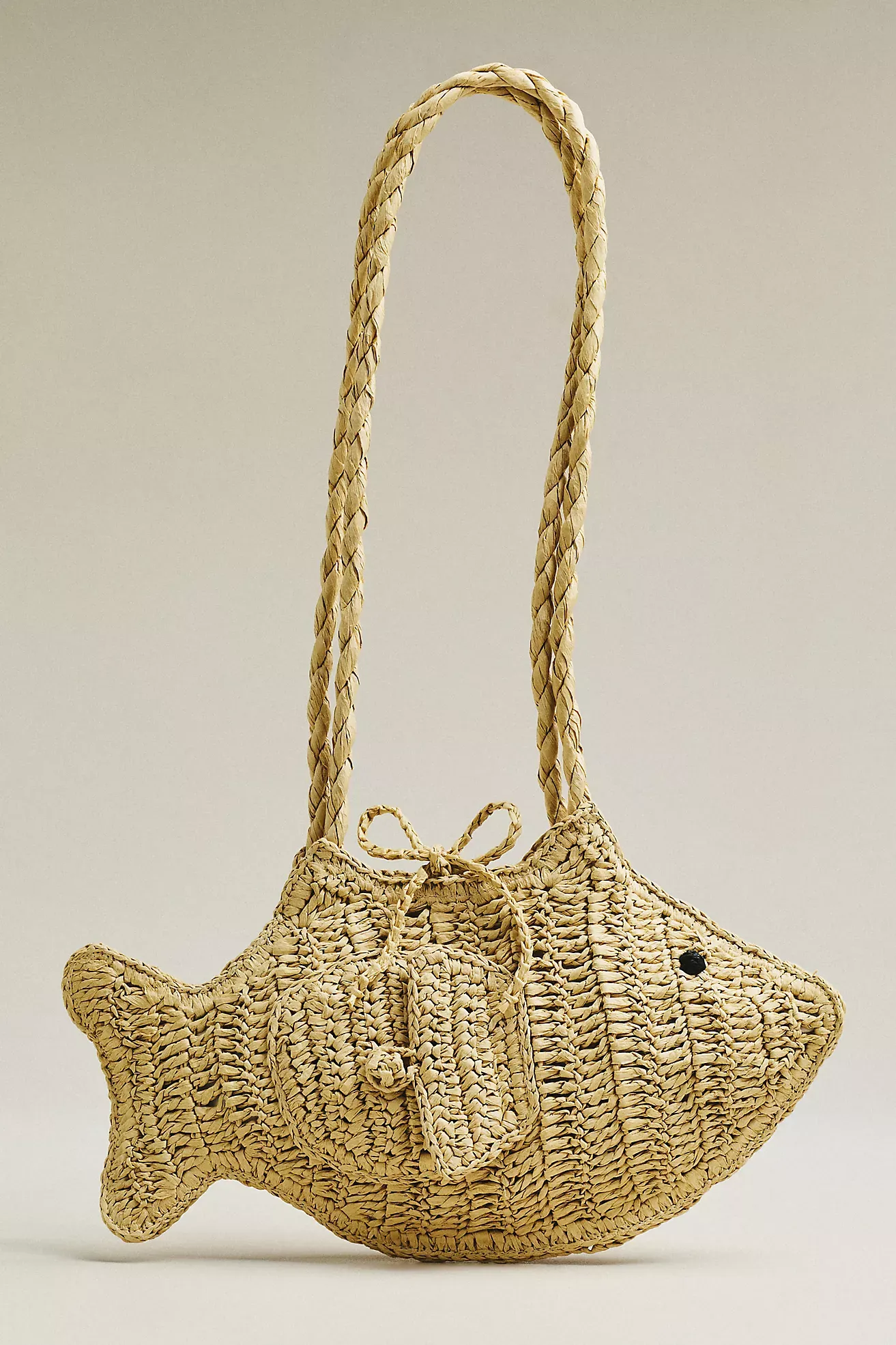 Alamp;Eacute;mais Raffia Fish Bag