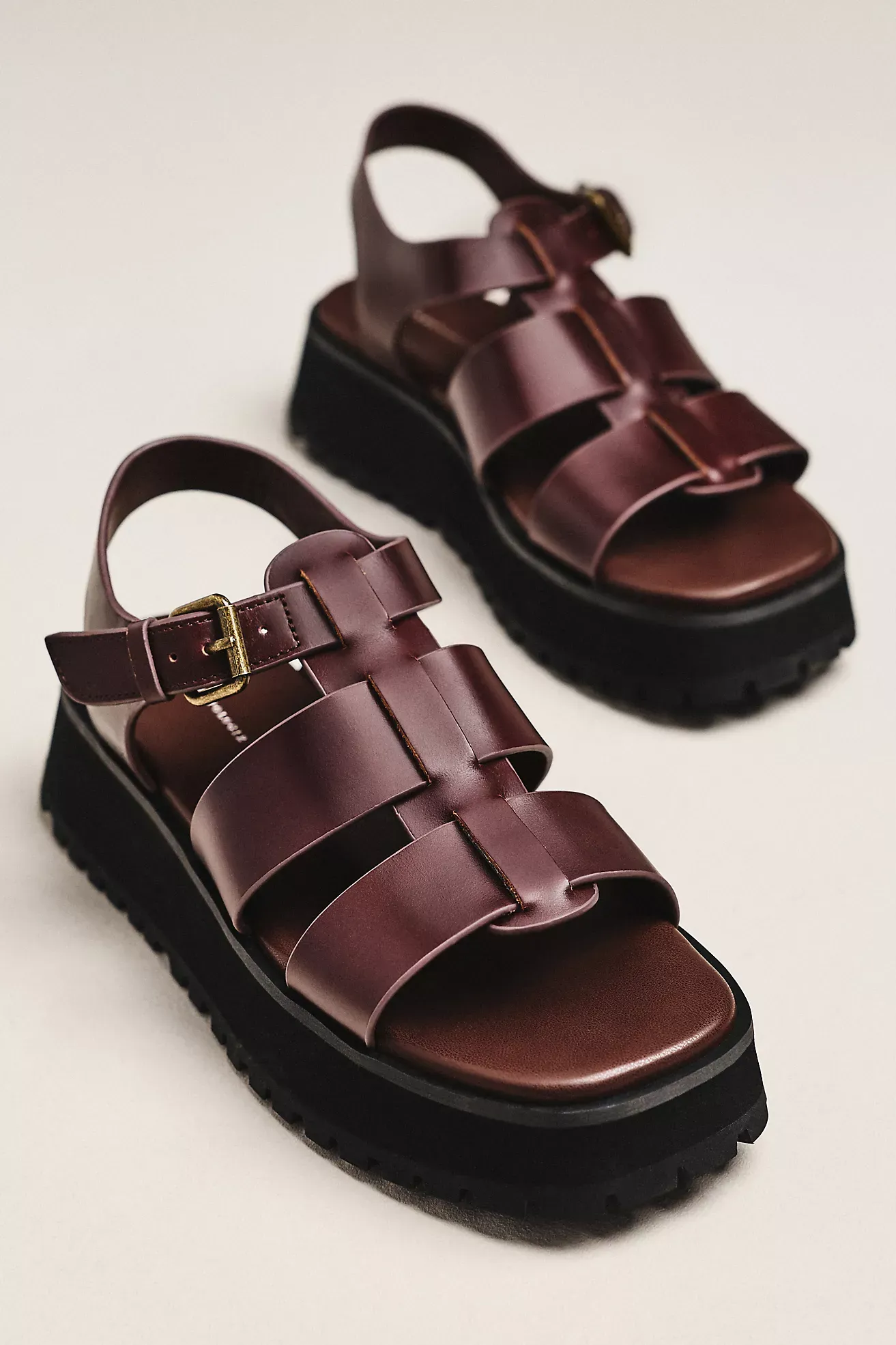 By Anthropologie Platform Fisherman Sandals