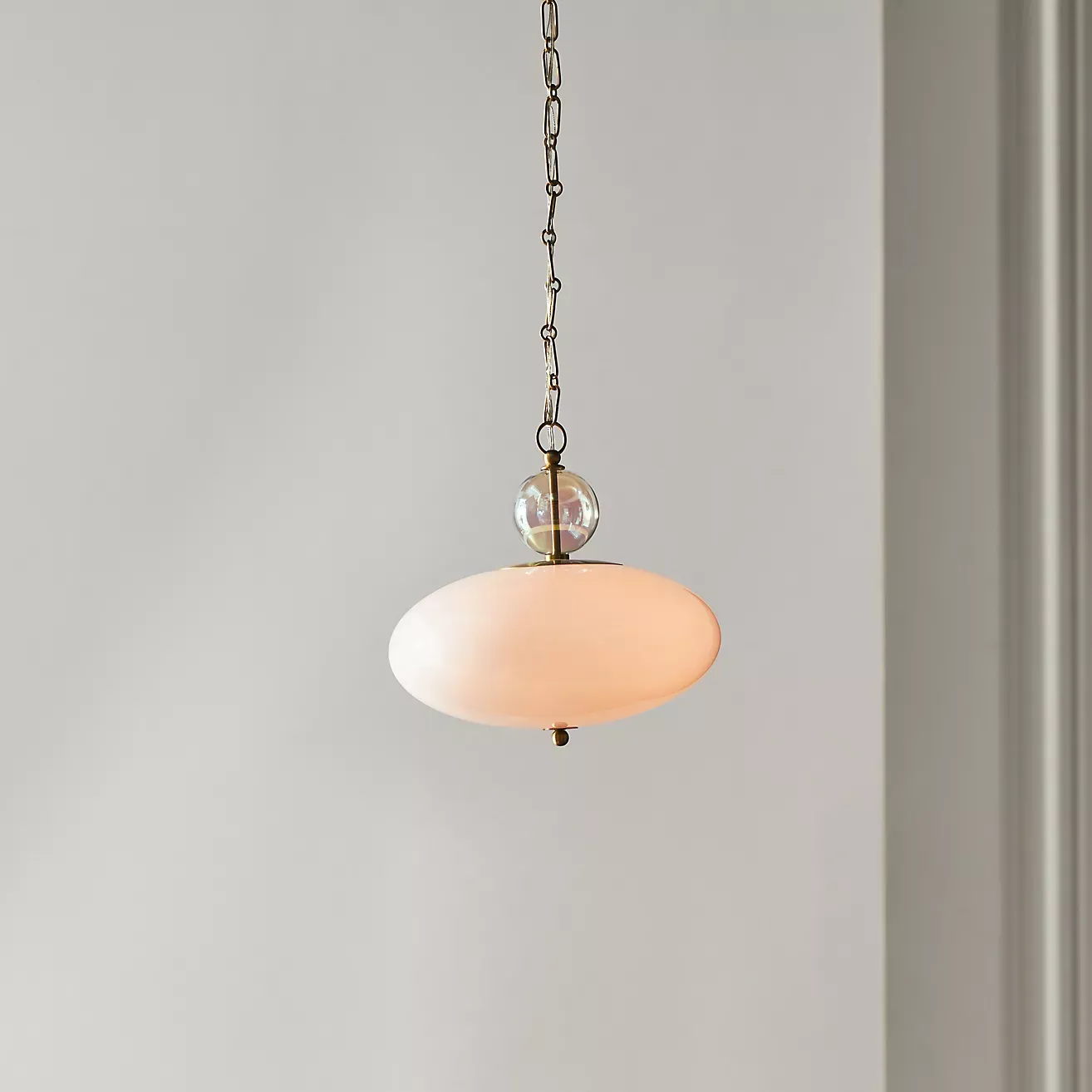 Viviana Oval Glass Pendant
