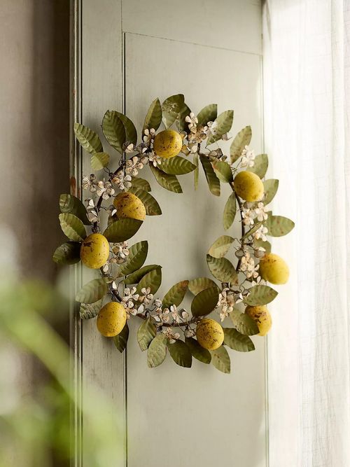 Lemon Vine Iron Wreath