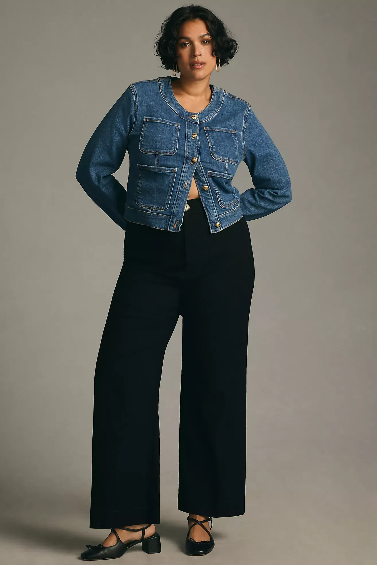 The Colette Full-Length Wide-Leg Pants by Maeve