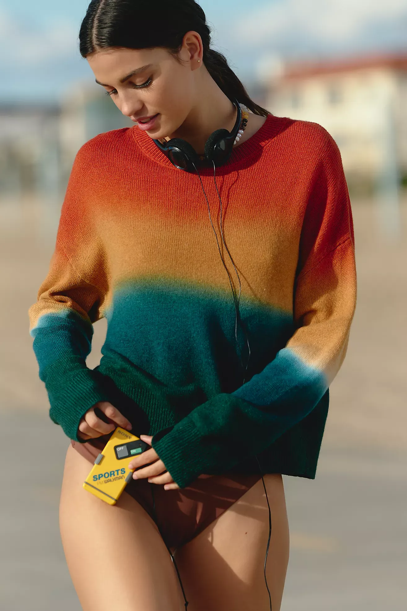 Anthropologie, Electric &amp;amp; Rose Ombr&amp;eacute; Wool Blend Sweater