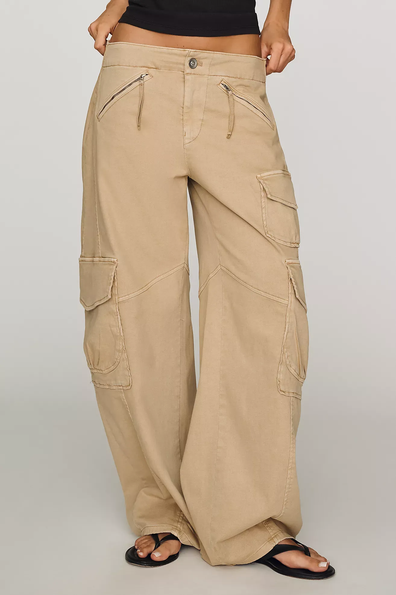 Pilcro Aero Wide-Leg Cargo Pants