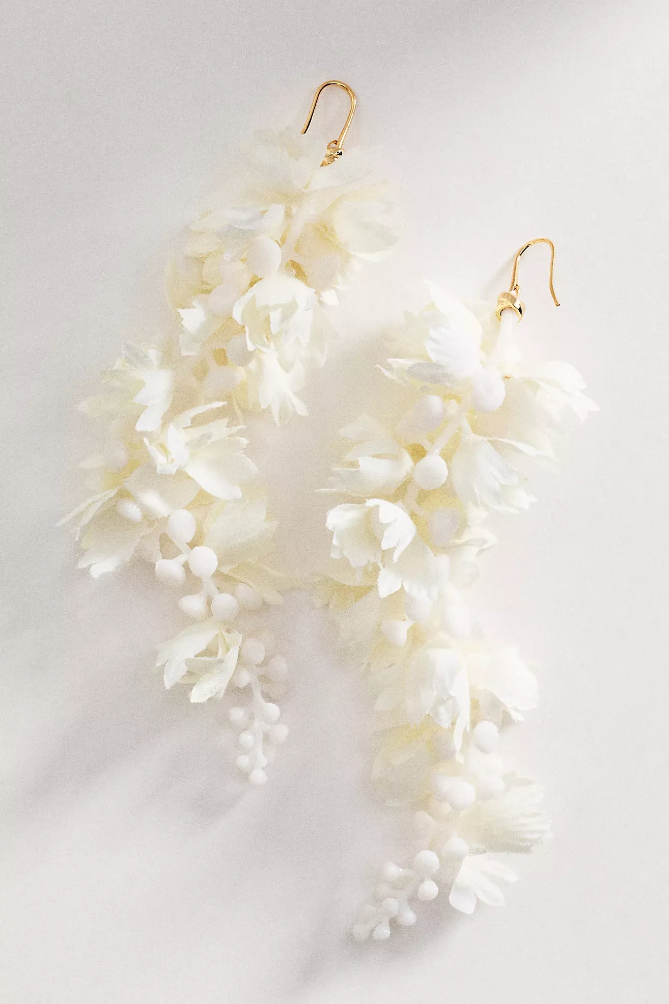 By Anthropologie Petal Cascade Statement Drop Earrings