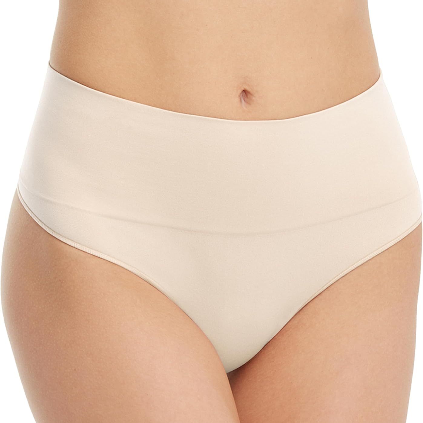 Spanx Womens Undie-Tectable Brief Thong, Soft Nude, S Uk