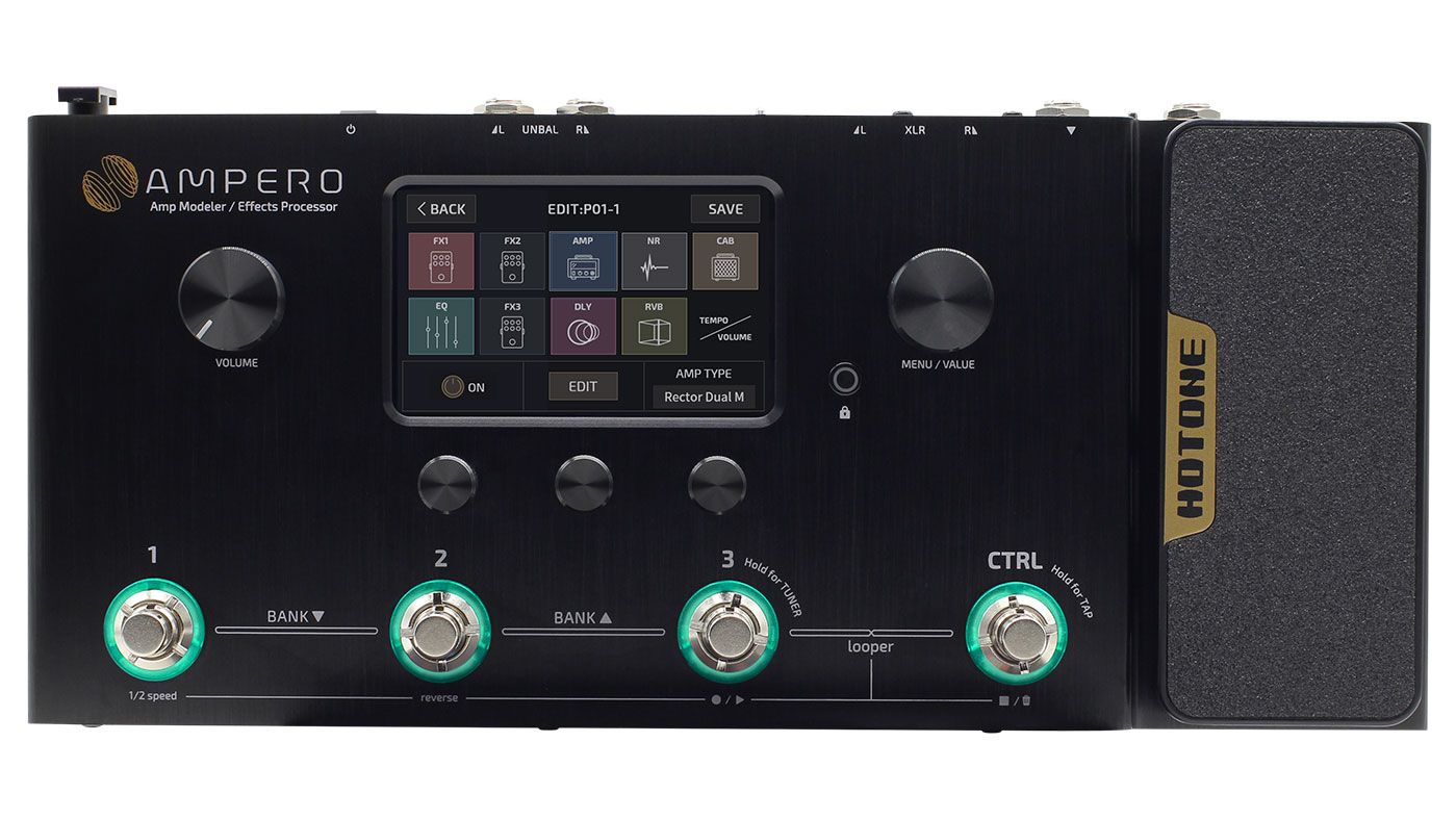 【ジャンク品】Hotone Ampero One(液晶割れ) NAMM 2019: Hotone's Ampero amp model and effects processor takes